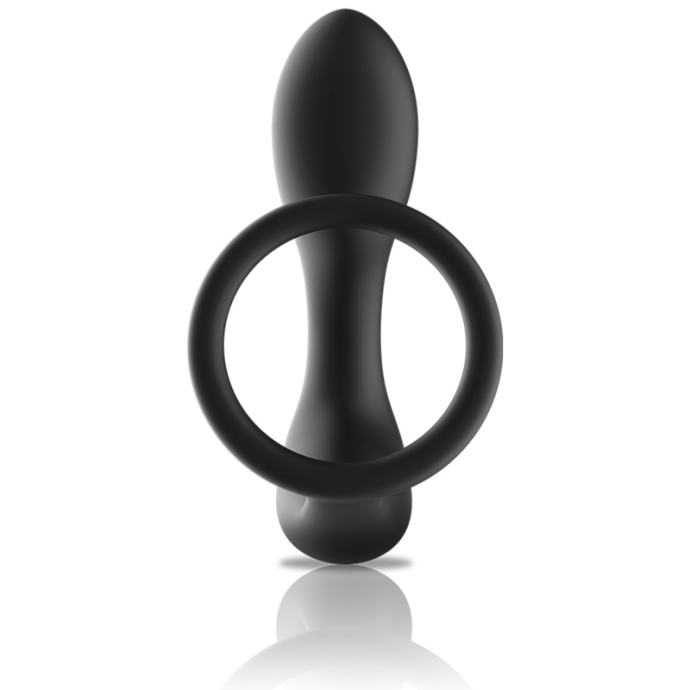 STIMULATOR PROSTATE Black & Silver Remote Control