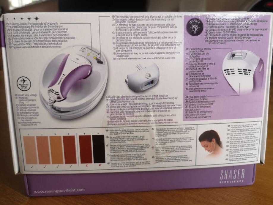 Ipl Laserski Odstranjevalec Dla Ic Epilator Remington I Light Pro