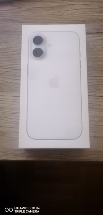 Apple iPhone 16 (128GB) - White NOV ZAPAKIRAN