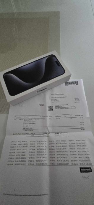 iPhone 15 Pro Max, 256 GB (NOV, zapakiran)