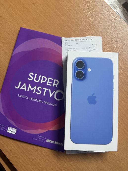 iPhone 16, 256Gb NOV + 2 Leti Super jamstvo