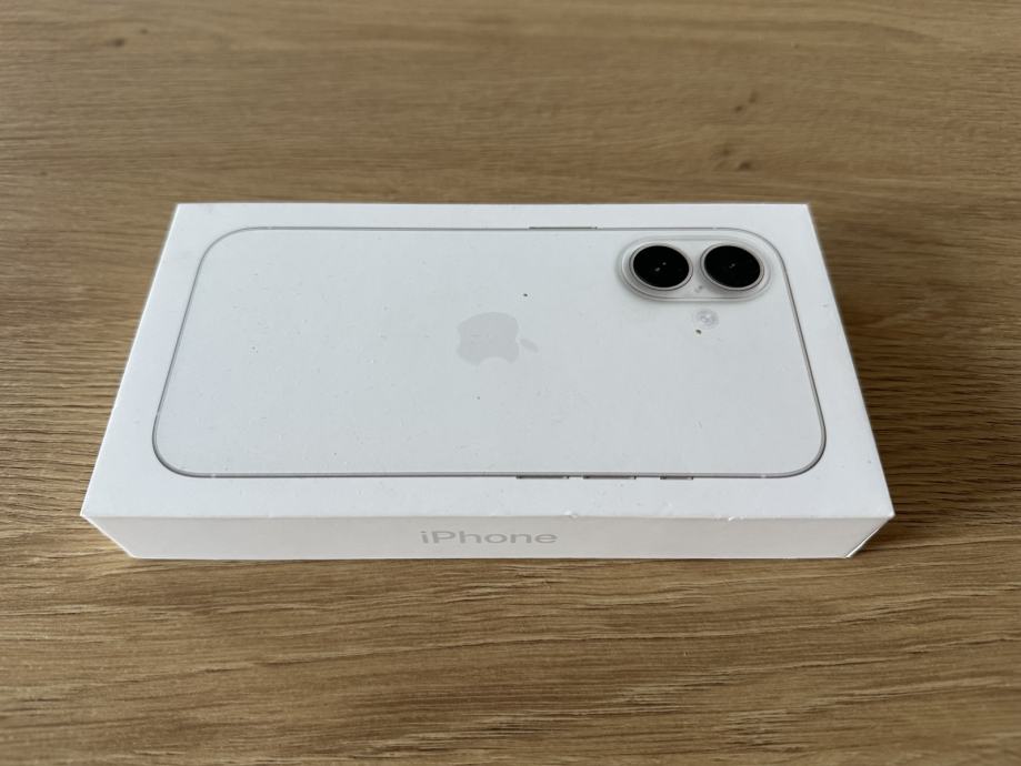 IPHONE 16, WHITE, 256GB, NOV, TOVARNIŠKO ZAPAKIRAN