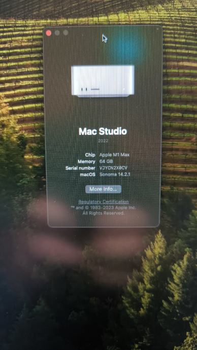 Apple Mac Studio M1 Max 64GB/1TB