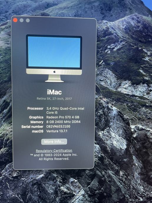 Imac 2017 5k Fusion Drive 1tb