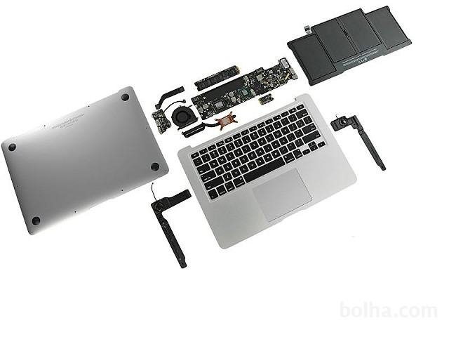 Macbook air 13, pro 15, pro 17 po delih