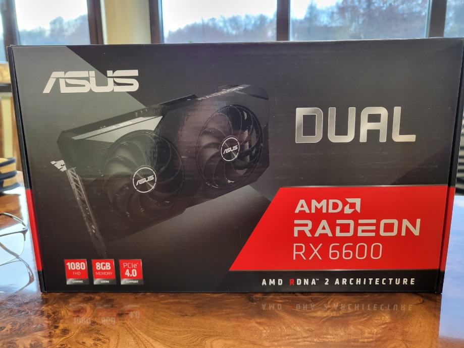 Asus AMD Radeon RX 6600 DUAL 8GB - nova