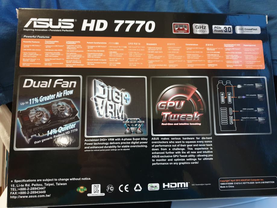 Asus hd 7770 2gb обзор