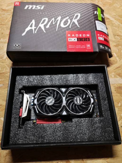 MSI RX580 8gb armor - še v garanciji