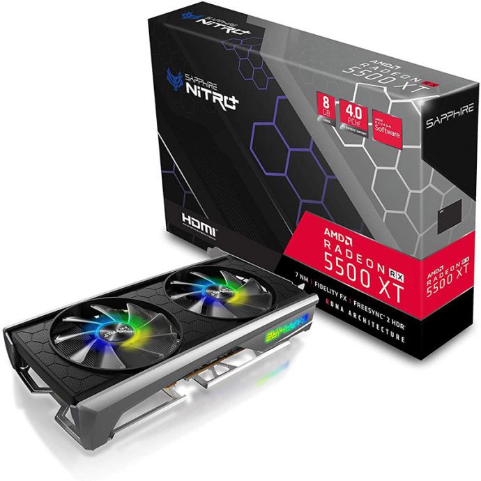 Sapphire NITRO+ Special Edition OC RX 5500 XT, 8 GB GDDR6