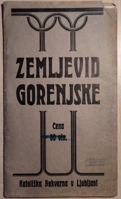 Zemljevid Gorenjske, Gorenjska, 1914