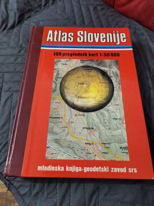 Atlas Slovenije: 109 preglednih kart v merilu 1:50.000