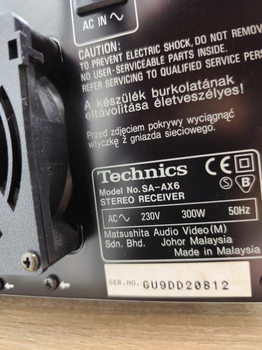 Prodam vrhunski Receiver Technics SA-AX6