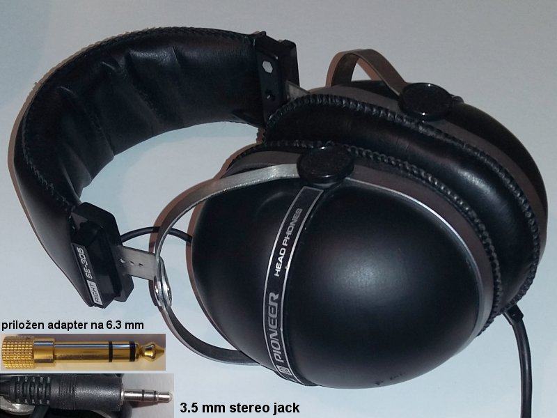 Stereo slušalke Pioneer SE-305, 10 ohm, 1973 - brezhibne