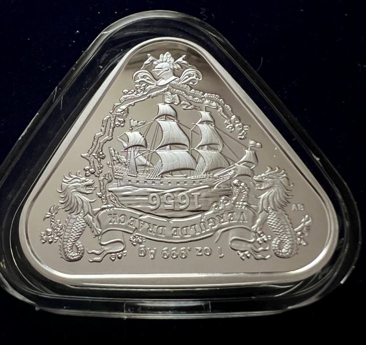 1 OZ SREBRNIK Australia shipwreck ladja Vergulde Draeck (otaku)