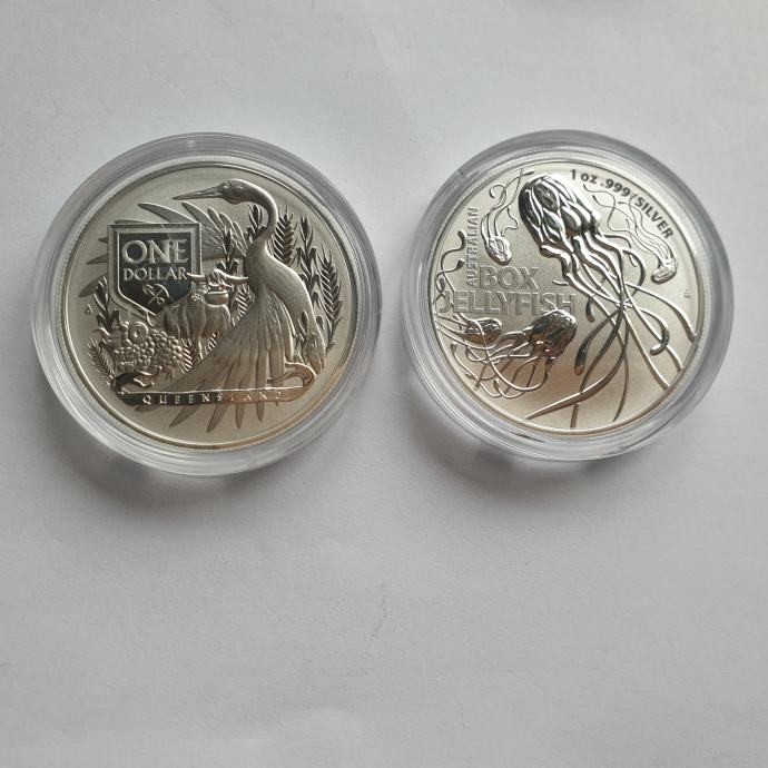 2 X SREBRNIK - OBA  AVSTRALIJA 2023  1oz 999