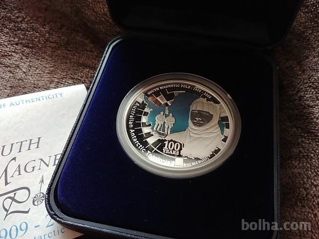 Čudovit 1oz Srebrnik South Magnetic Pole 2009