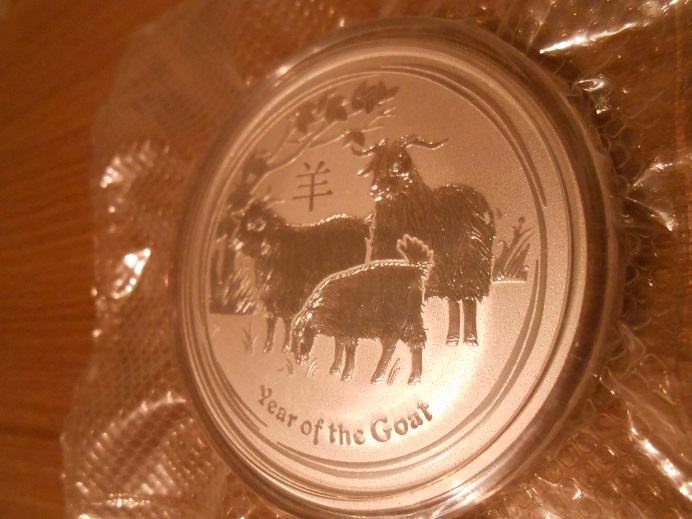 Lunar II - Year of the Goat (Leto koze) 2oz 2015 BU