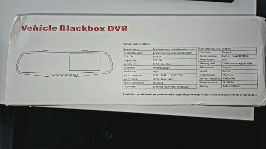 Kamera Blackbox DVR