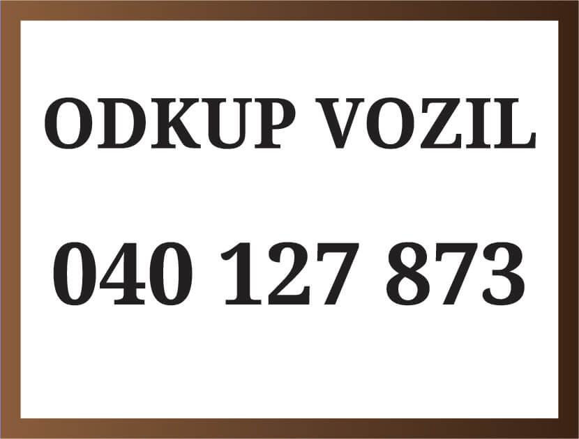 Cenitev in odkup vozil 040 127 873