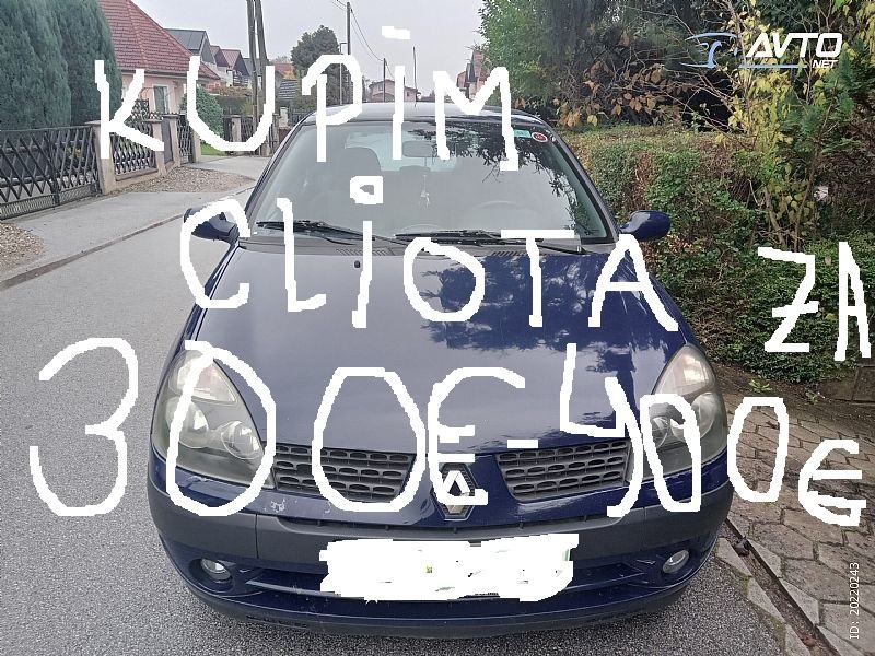 Renault Clio  kupim voznega da se vozim za 300€ do 400€