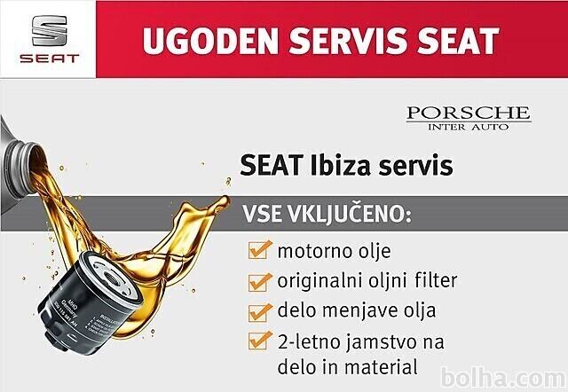 SEAT servis: menjava olja SEAT Ibiza 1.4 (20018)