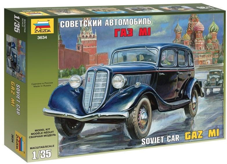 Maketa avtomobil Gaz M1 Soviet Car 1/35 1:35