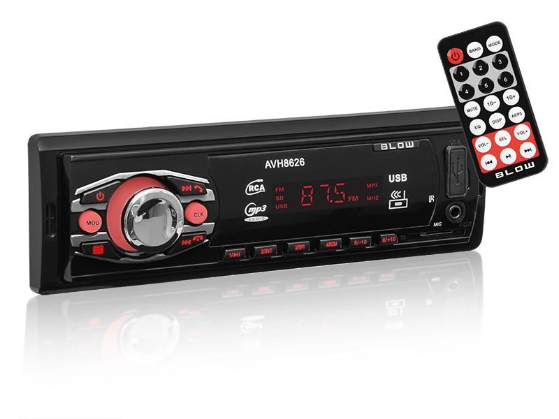 12V 1DIN avtoradio 4x25W MP3 USB SD MMC Bluetooth