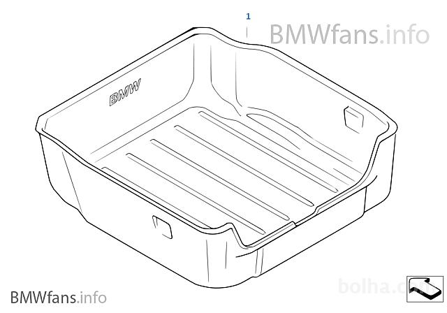 BMW E46 TOURING KORITO PRTLJAŽNIKA