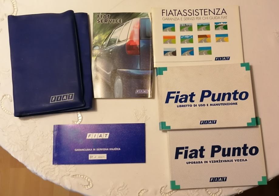 Fiat Punto 1 originalna dokumentacija, navodila, servisna knjižica