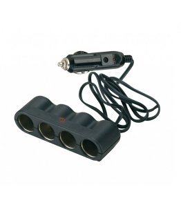 Multi adapter za cigaretni vžigalnik 35065, 12/24V, 4 priključki