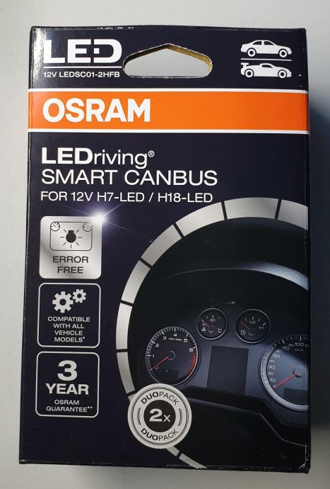 OSRAM komplet za odpravljanje napak LED H7