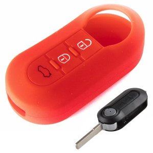 Silikonska zaščita za avto ključ SELR014 - Peugeot, rdeča