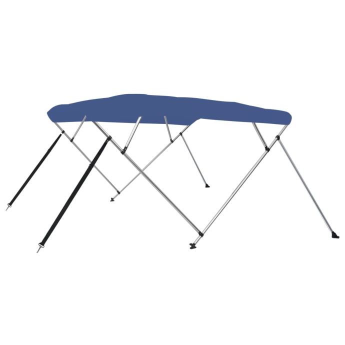 vidaXL Bimini tenda s 4 loki modra 243x180x137 cm