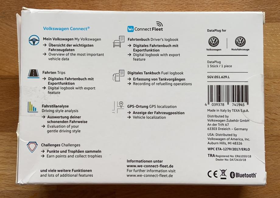 Volkswagen connect dataplug