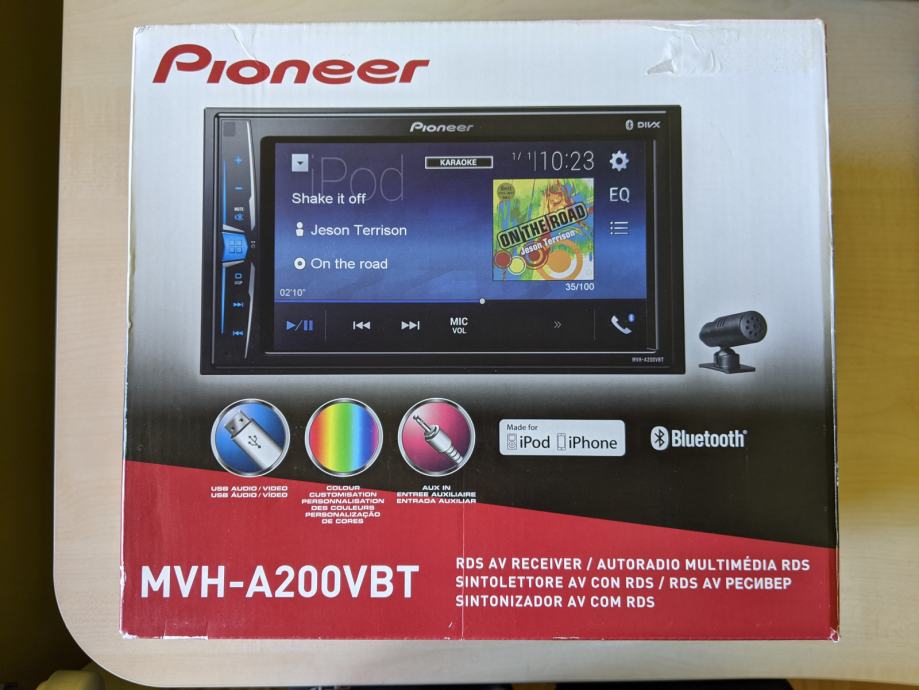 Pioneer mvh a200vbt подключение телефона