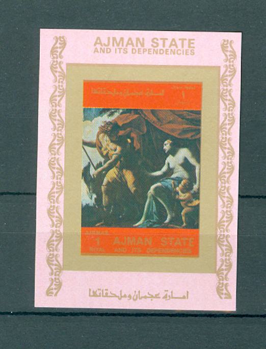 Ajman 1973 umetnost slikarstvo 8 blokov I. - VIII. MNH**