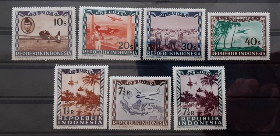 Indonezija 1947 letala serija MNH**