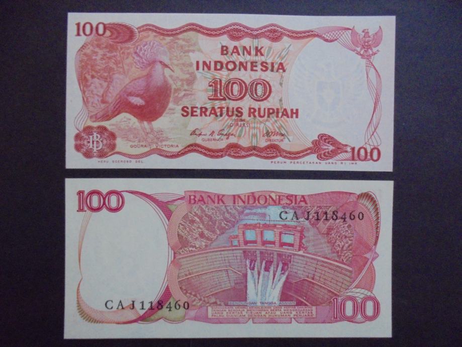 INDONEZIJA 100 RUPIAH 1984 UNC