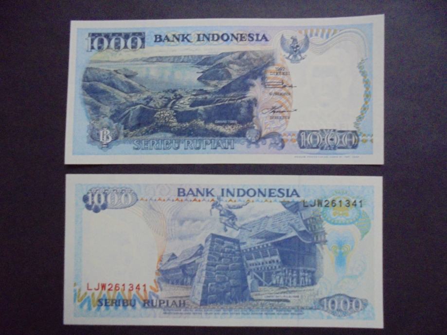 INDONEZIJA 1000 RUPIAH 1992 UNC