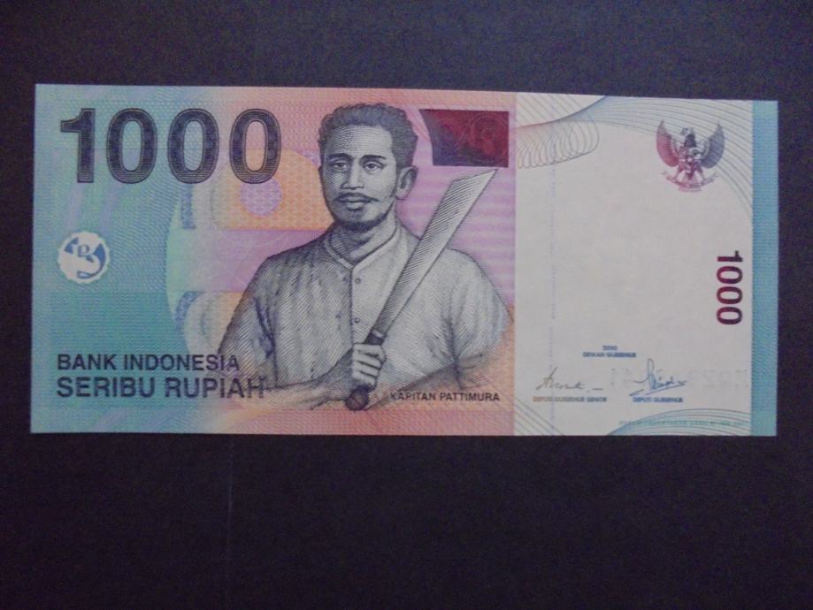 INDONEZIJA 1000 RUPIAH 2000 UNC