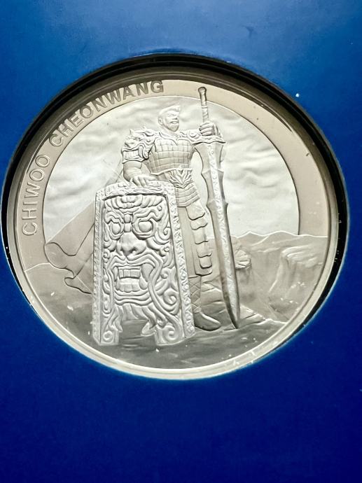 1 oz SREBRNIK PROOF Koreja Chiwoo Cheonwang 2019 (otaku)