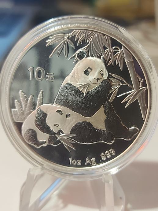 Srebrnik kitajski Panda 1oz 2007