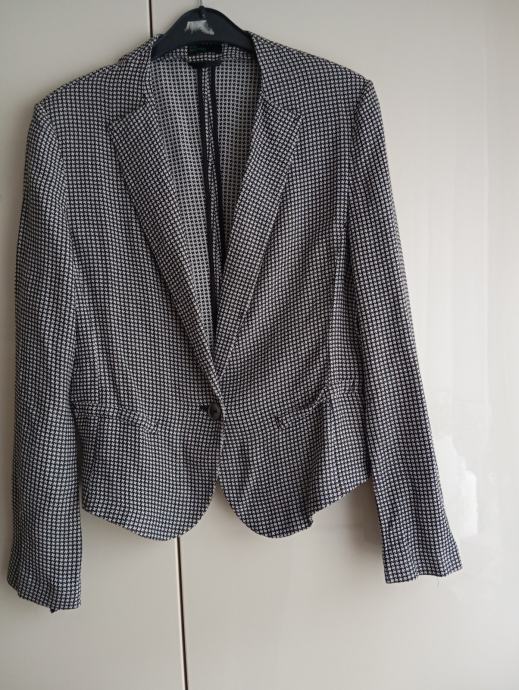 BENETTON ČRNO BEL BLAZER/SUKNJIČ 42