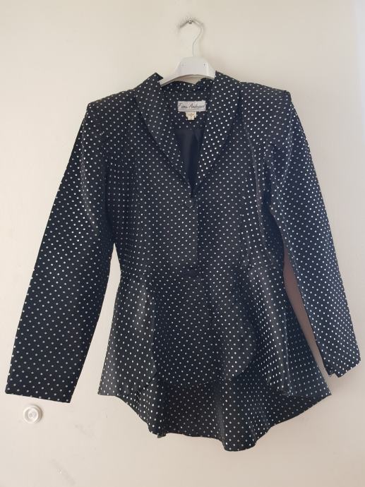 FIONA ANDREWS ČRNO PIKASTA JANA/BLAZER 38/40