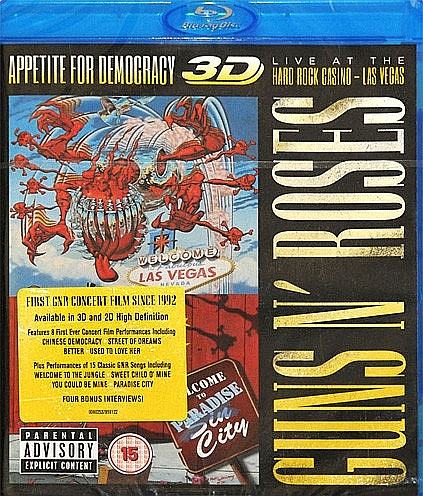 Guns N Roses - Appetite For Democracy (2D + 3D blu ray), 25 live pesmi