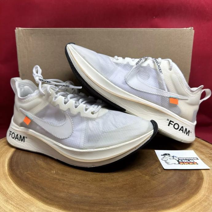 Nike OFF-WHITE Zoom Fly White AJ4588 100 Größe 9,5 Presto Air Max Blaz