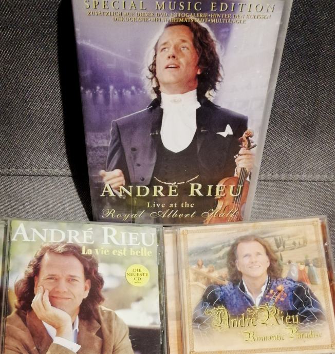 2xCD+DVD: ANDRE RIEU: La Vie Est Belle, Romantic Paradise, Live at RAH