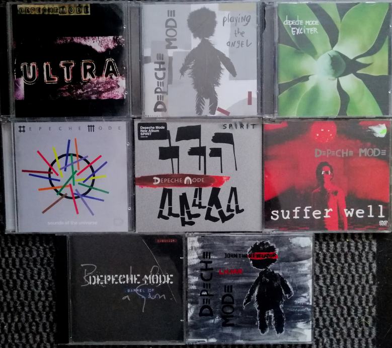 DM - DEPECHE MODE - 5x novejši albumi + 3x maxi (8x CD)