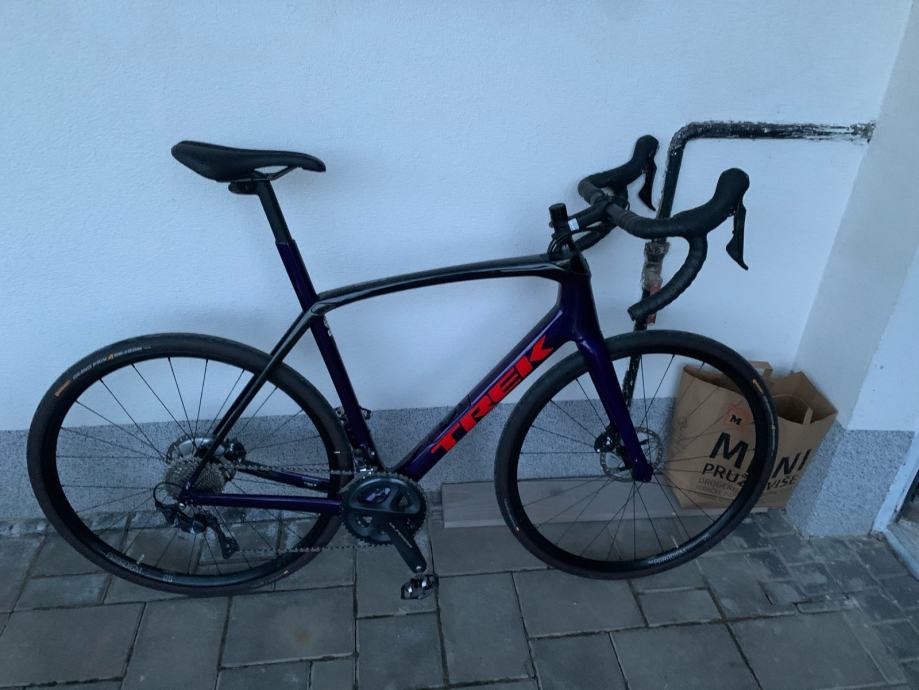 red ladies bike with basket