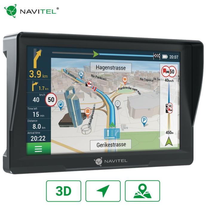 Navitel GPS navigacija E777 Truck, 17.78 cm (7"), 3D - rabljeno